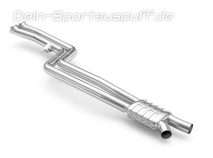 Eisenmann Edelstahl Vorschalldämpfer inkl. Nach-Kat Ersatzrohr BMW 4er M4 F82 Coupe F83 Cabrio