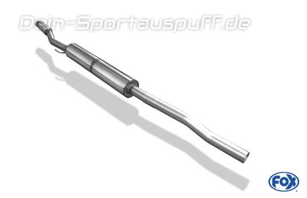 Fox Edelstahl Vorschalldämpfer inkl. Flexrohr Mini One Cabrio R57 1.6l 72kW