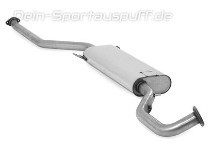 Fox Edelstahl Endschalldämpfer Hyundai Santa Fe 3 4x4 Typ DM