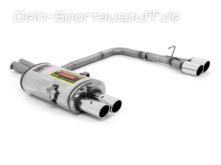 Supersprint Edelstahl Duplex Sportauspuff BMW X3 E83 3.0d 3.0sd 35d je 2x80mm rund scharfkantig abgeschrägt