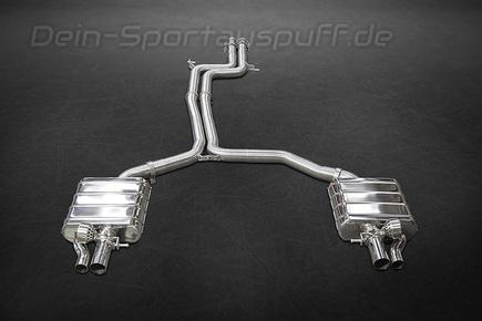 Capristo Edelstahl Duplex Sportauspuff-Komplettanlage ab Kat Audi RS7 Sportback ab 2013 für originalen Endrohrausgang