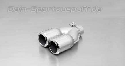 Remus Edelstahl Endrohr 2x84mm rund eingerollt