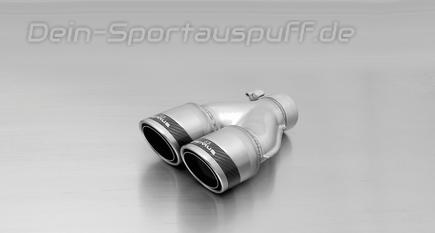 Remus Edelstahl Endrohr 2x84mm rund Carbon Race