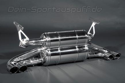 Capristo Edelstahl Duplex Sportauspuff Ferrari 348 inkl. Spider je 2x rund abgeschrägt