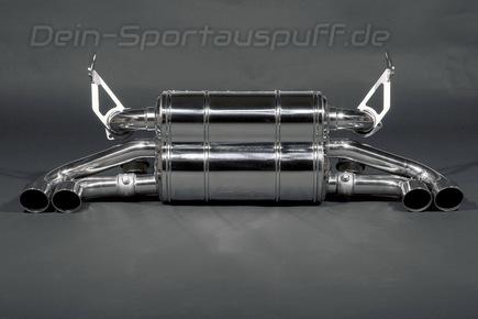 Capristo Edelstahl Duplex Sportauspuff mit Klappensteuerung Ferrari 348 inkl. Spider je 2x rund abgeschrägt