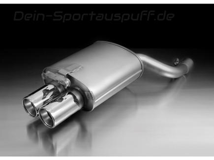 Remus Edelstahl Sportauspuff-Komplettanlage ab Kat Mercedes SLK R170 SLK200 2x90mm rund eingerollt