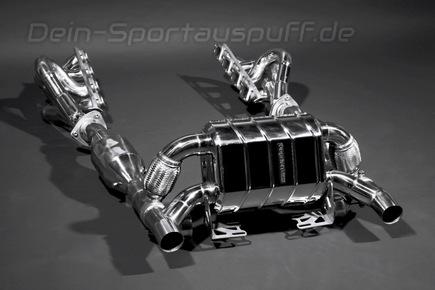 Capristo Edelstahl Duplex Komplettanlage inkl. Kat und Krümmer Ferrari 430 Scuderia