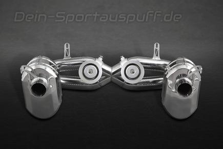 Capristo Edelstahl Rennsportanlage (mit Kat-Ersatzrohr) Ferrari 458 Speciale