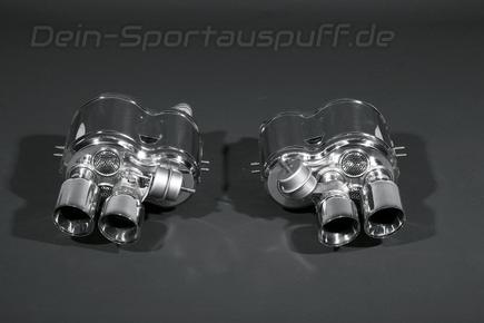 Capristo Edelstahl Duplex Sportauspuff mit Klappensteuerung Ferrari 550 & 575 Maranello u. 456M je 2x rund