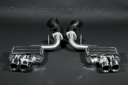 Capristo Edelstahl Duplex Sportauspuff mit Klappensteuerung Ferrari 599 GTB u. GTO je 2x rund
