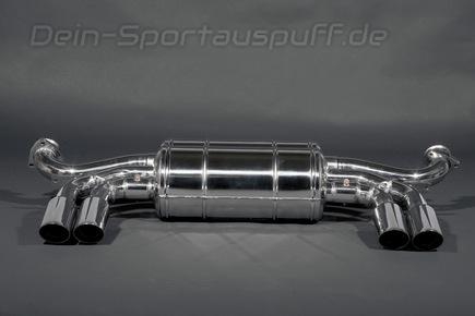 Capristo Edelstahl Duplex Sportauspuff Ferrari Mondial je 2x rund abgeschrägt