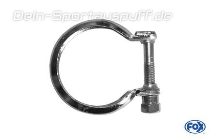 FOX Auspuffschelle Konusschelle für Brennring u. Tulpenverbindung Ø61mm für Auspuff-Montage