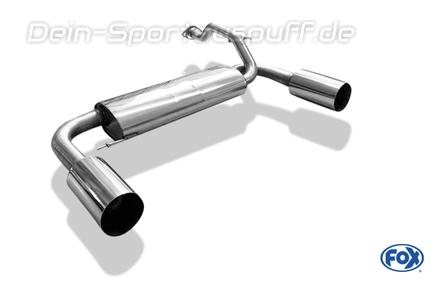 Fox Edelstahl Duplex Sportauspuff Honda Civic 3 und CRX 2 je 114mm rund scharf gerade