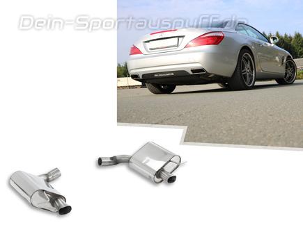 Fox Edelstahl Duplex Sportauspuff Mercedes SL R231 ab 2012