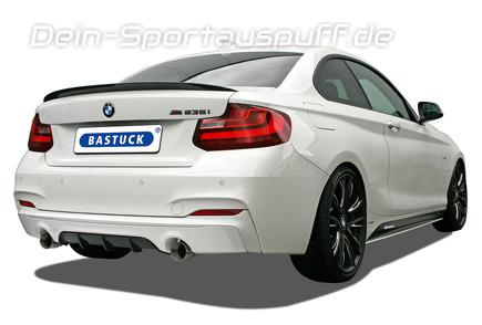 Bastuck Edelstahl Duplex Komplettanlage ab Kat BMW 2er F22 Coupe F23 Cabrio je 90mm rund gerade