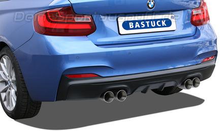 Bastuck Edelstahl Duplex Komplettanlage ab Kat BMW 2er F22 Coupe F23 Cabrio je 2x85mm rund gerade