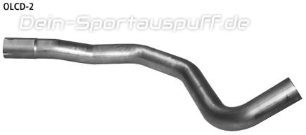 Bastuck Edelstahl Verbindungsrohr mitte Opel Adam S