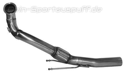 Bastuck Edelstahl Ø76mm Downpipe mit Kat-Ersatzrohr Skoda Octavia 3 RS TSI