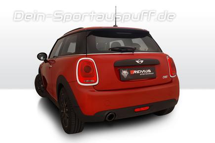 Remus Edelstahl Sportauspuff-Komplettanlage ab Kat Mini F56 Cooper u. One inkl. Endrohr nach Wahl