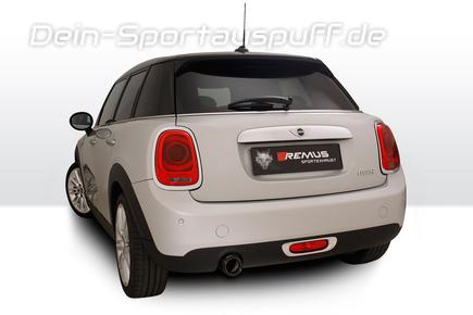 Remus Edelstahl Racing-Komplettanlage ab Kat Mini F55 5-Tür Cooper u. One inkl. Endrohr nach Wahl