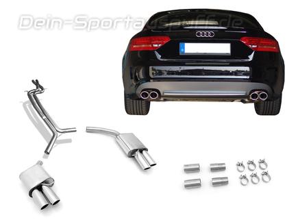 Fox Edelstahl Duplex Racing-Komplettanlage ab Kat Audi S5 quattro Coupe 4.2l 2x88x74mm oval