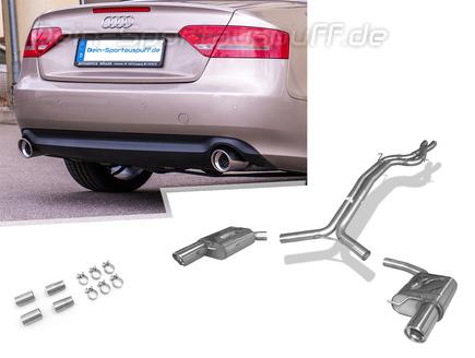 Fox Edelstahl Duplex Racing-Komplettanlage ab Kat Audi S5 quattro Coupe 4.2l je 100mm rund
