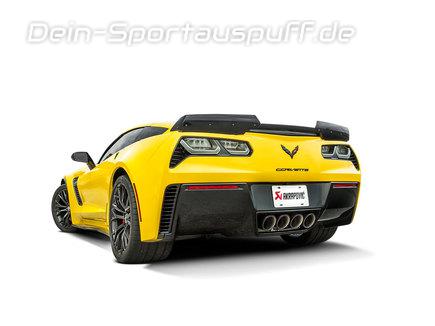 Akrapovic Titan Sportauspuff Chevrolet Corvette C7 Stingray mit konisch geformten Carbon Endrohren