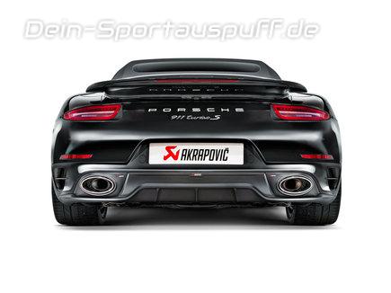 Akrapovic Titan Sportauspuff-Komplettanlage Porsche 911 Typ 991 Turbo u- Turbo S
