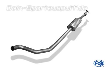 Fox Edelstahl Vorschalldämpfer Sportauspuff Opel Adam S