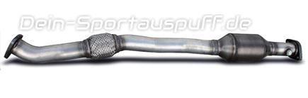 HJS Edelstahl Ø60mm Downpipe mit Kat Opel Astra G Turbo inkl. OPC