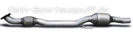 HJS Edelstahl Ø63mm Downpipe mit Kat (Euro 5 Modelle) Opel Corsa D GSI u. OPC inkl. NRE