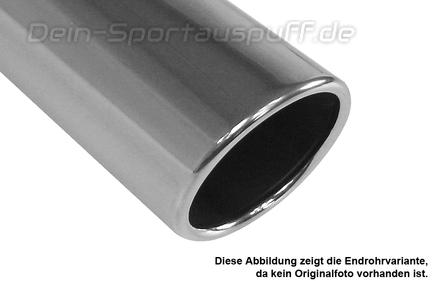 Fox Edelstahl Racing-Komplettanlage ab Kat BMW 3er F30 F31 316i Limousine u. Touring 1x80mm rund eingerollt abgeschrägt