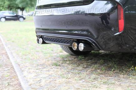 Eisenmann Edelstahl Duplex Sportauspuff BMW X5 M F85 je 2x90mm rund scharf gerade schwarz