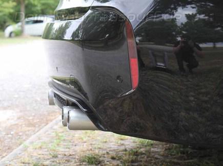 Eisenmann Edelstahl Duplex Sportauspuff RACE-Version BMW X5 M F85 je 2x90mm rund scharf gerade Alu gebürstet