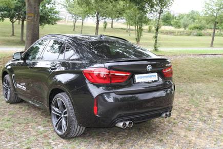 Eisenmann Edelstahl Duplex Sportauspuff RACE-Version BMW X6 M F86 je 2x90mm rund scharf gerade Alu gebürstet