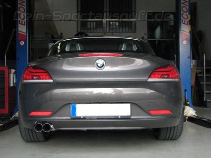 Eisenmann Edelstahl Komplettanlage ab Kat RACE-Version BMW Z4 E89 Roadster 20i 28i 2x76mm rund scharf gerade