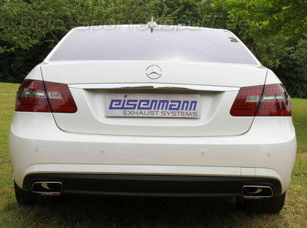 Eisenmann Edelstahl Duplex Komplettanlage ab Kat RACE-Version Mercedes E-Klasse W212 E350 CGI für Modelle mit Sport-Paket AMG ab 2009