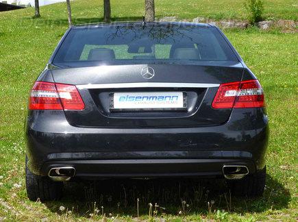 Eisenmann Edelstahl Duplex Komplettanlage ab Kat RACE-Version Mercedes E-Klasse W212 E500 Limousine ab 2009
