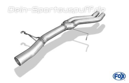 Fox Edelstahl Vorschalldämpfer-Ersatzrohr Audi V8 D11 (für Duplex Anlagen)