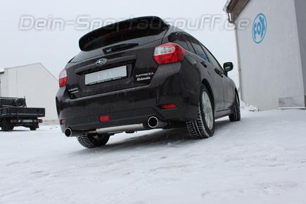 Fox Edelstahl Duplex Sportauspuff Subaru Impreza GP je 100mm rund eingerollt