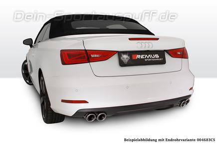 Remus Edelstahl Duplex Sportauspuff Audi A3 8V 1.4l TFSI Cabrio inkl. Endrohren nach Wahl
