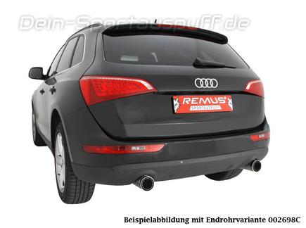 Remus Edelstahl Duplex Sportauspuff Audi Q5 Typ 8R 2.0l TFSI
