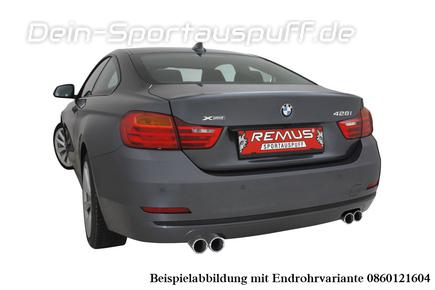 Remus Edelstahl Duplex Sportauspuff BMW 4er F32 F36 420i 428i Coupe u. Gran Coupe inkl. Endrohrsatz nach Wahl
