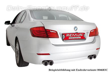 Remus Edelstahl Duplex Sportauspuff BMW 5er F10 535i Limousine inkl. Endrohrsatz nach Wahl