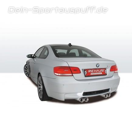 Remus Titan Titanium2 Sportauspuff links BMW 3er M3 E92 Coupe E93 Cabrio 2x84mm rund eingerollt aus Titan