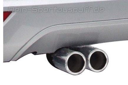 Remus Edelstahl Sportauspuff Ford Focus 2 Facelift Schrägheck DA3 2x76mm rund eingerollt