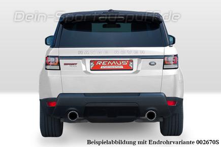 Remus Edelstahl Duplex Sportauspuff-Komplettanlage ab Kat Range Rover Sport Typ LW 5.0l Supercharged inkl. Endrohrsatz nach Wahl