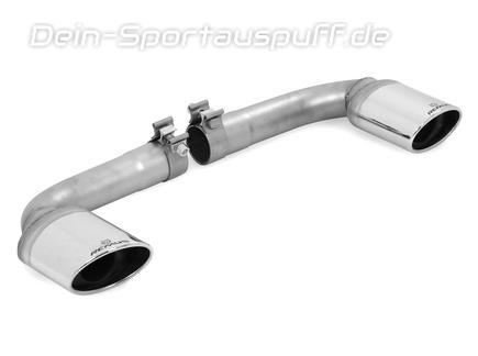 Remus Edelstahl Duplex Endrohrsatz rechts-links Mazda CX-5 inkl. Allrad ab 2013 je 120x74mm oval eingerollt abgeschrägt
