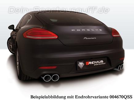 Remus Edelstahl Duplex Sportauspuff Porsche Panamera Typ 970 inkl. Endrohrsatz nach Wahl