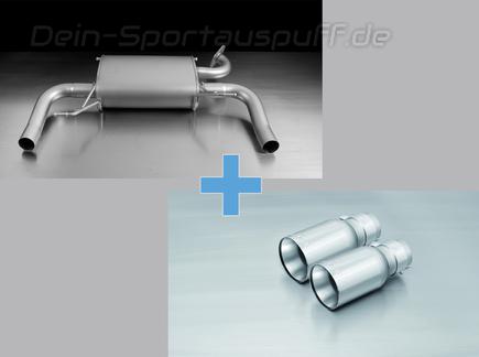 Remus Edelstahl Duplex Sportauspuff mit Klappensteuerung Suzuki Swift 3 Sport Typ MZ je 90mm rund scharfkantig